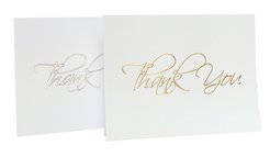 Gold and Platinum Thank You Cards